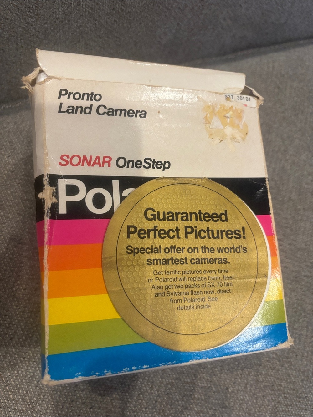 Polaroid Pronto Land Camera SONAR OneStep - White